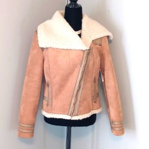 Old Navy Wool & Suede Jacket Size M Women